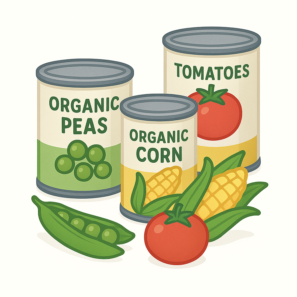 Organic Canned Vegetables