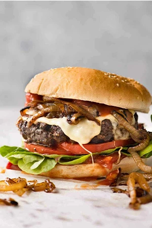 برغر وبطاطس وغيرها