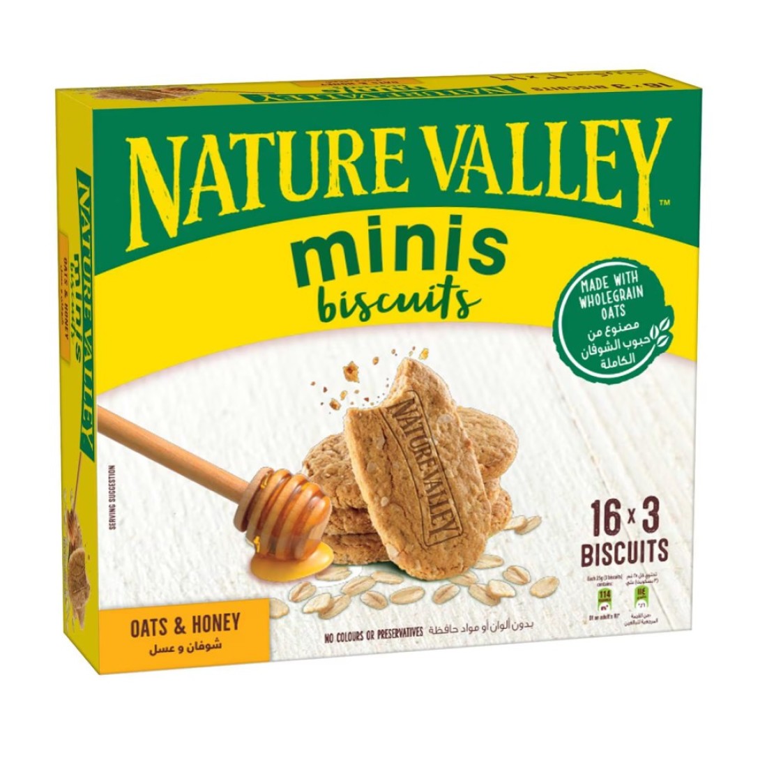 Nature Valley Oats and Honey Biscuit, 25g Pack of 16