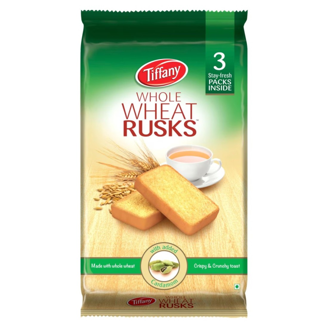 Tiffany Whole Wheat Rusk Toast, 335g