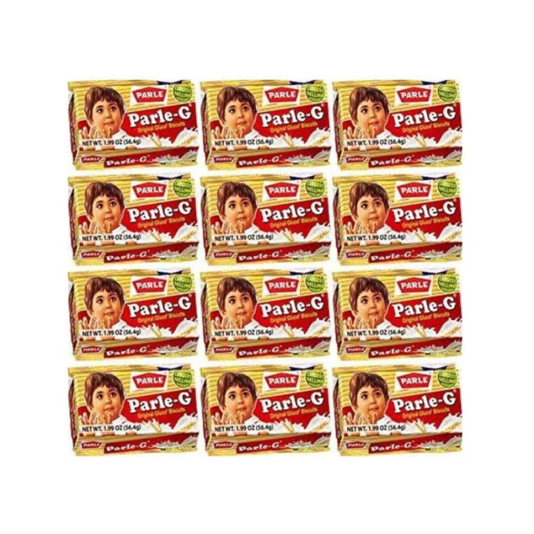 Parle-G Original Gluco Biscuits 56.4g Pack of 12