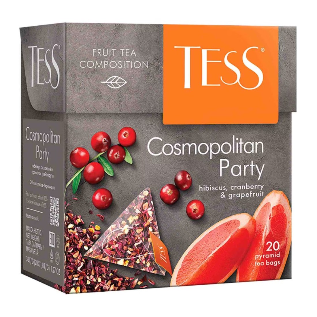 Tess Cosmopolitan Party Fruit 20 Tea Bags