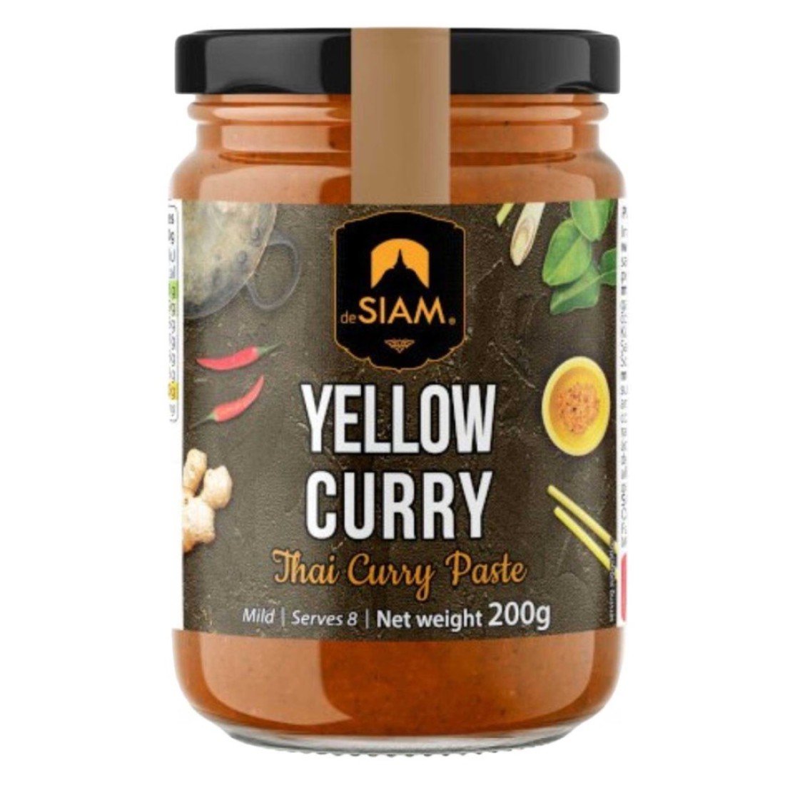 De Siam Yellow Curry Paste 200g