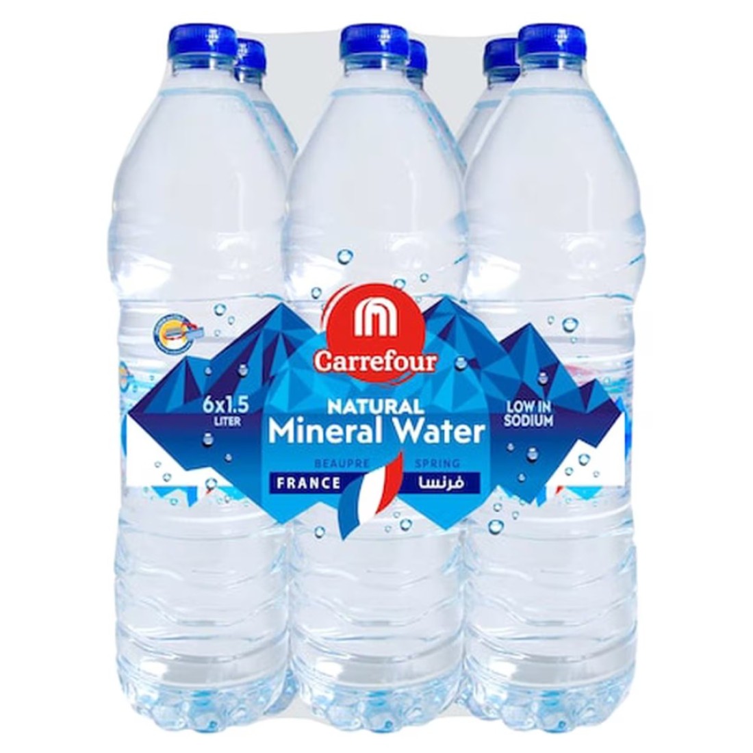 Carrefour Low Sodium Natural Mineral Water 1.5L Pack of 6