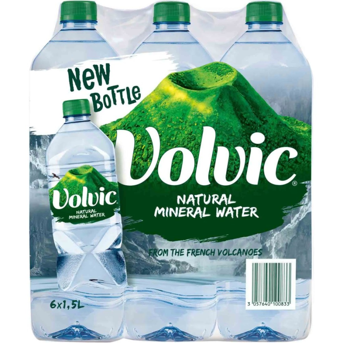 Volvic Natural Mineral Water 1.5L Pack of 6