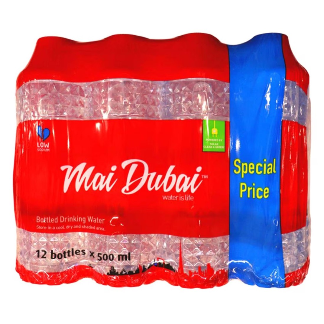 Mai Dubai Low Sodium Drinking Water 500ml Pack of 12