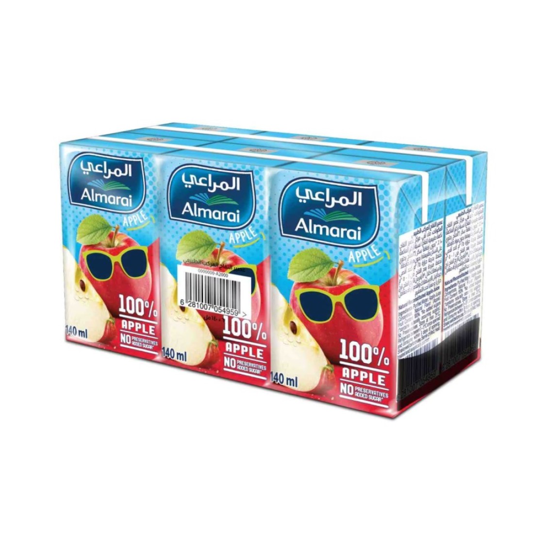 Almarai Apple Juice 140ml Pack of 6