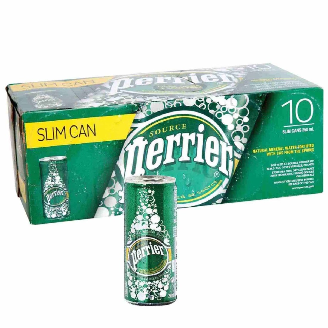 Perrier Natural Mineral Drinking Water 250ml Pack of 10