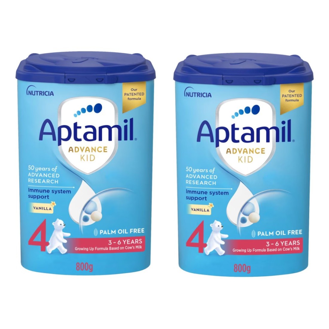 Aptamil Advance Kid Growing Up Formula Milk Stage 4 3-6 Years 800g Pack of 2