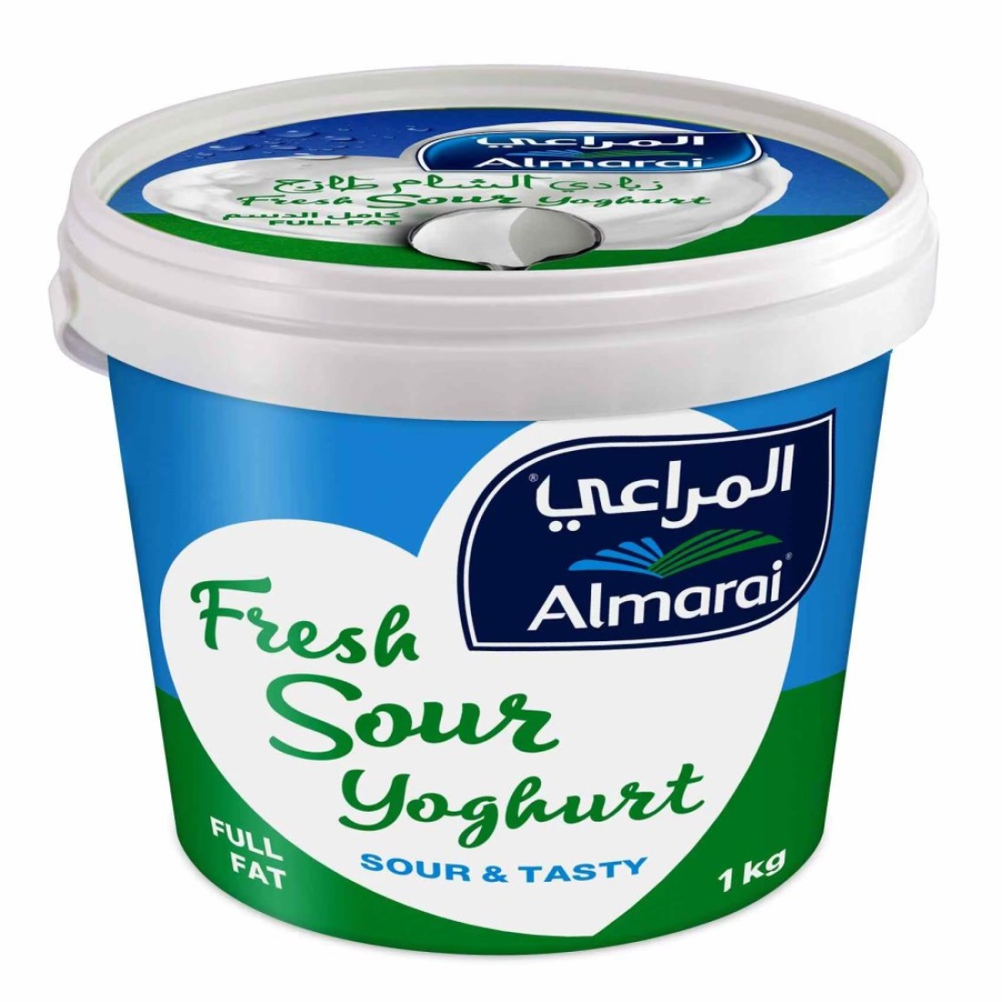المراعي زبادي كامل الدسم طازج حامض 1 كغ