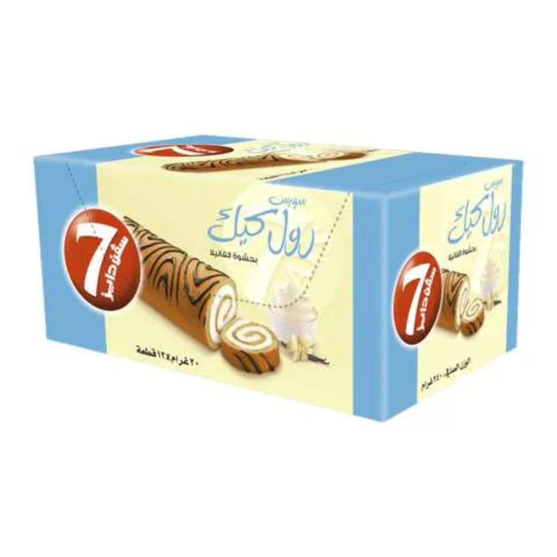 7دايز سويس رول 240 غرام بنكهة الفانيليا