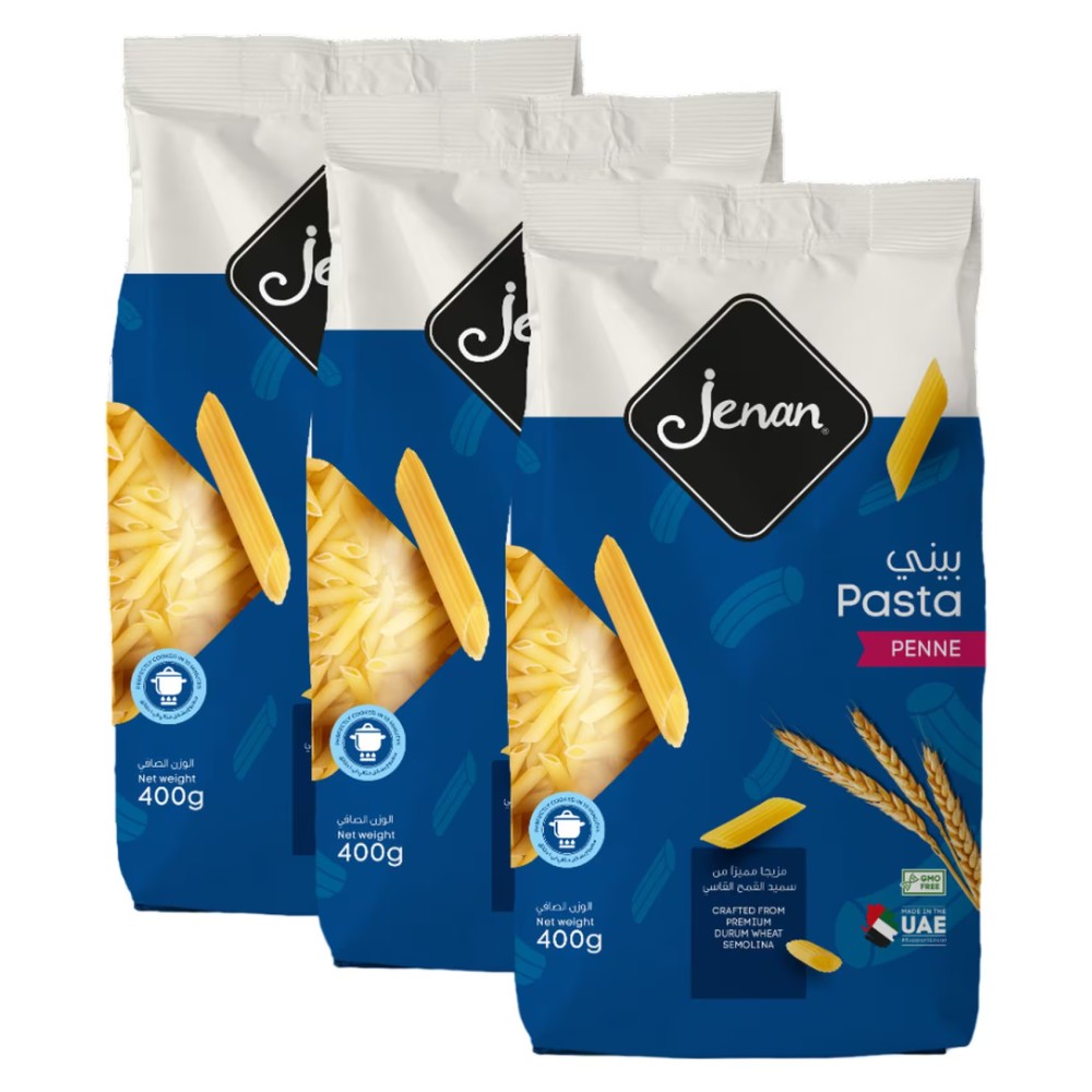 Jenan Penne Pasta 400g Pack of 3