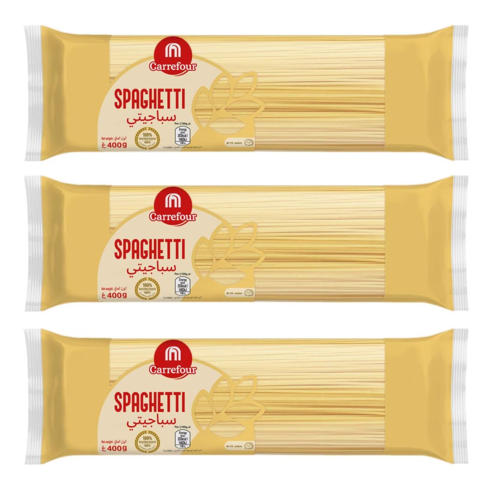 Carrefour Pasta Spaghetti 400g Pack of 3