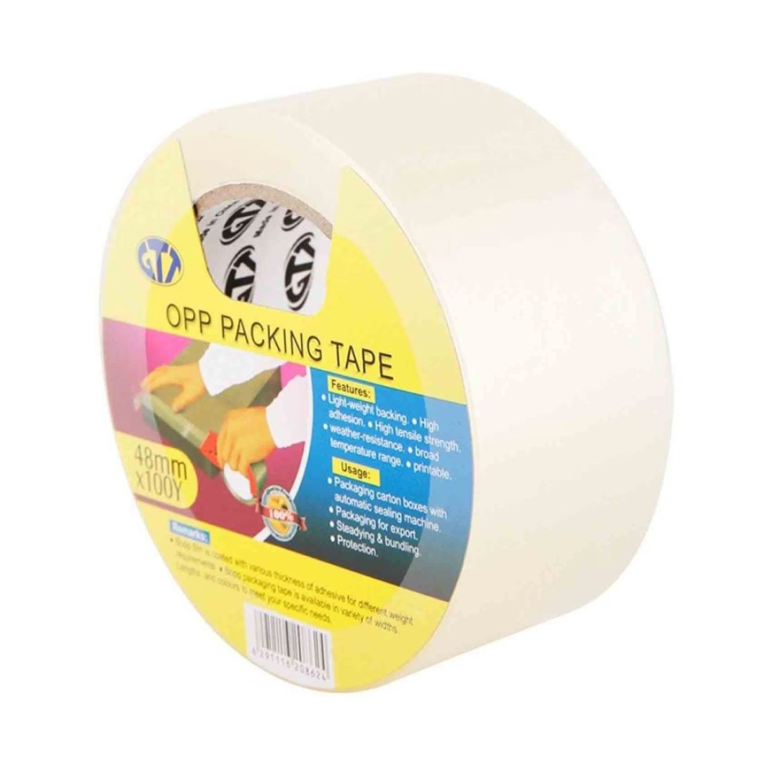 GTT Opp Packing Tape Clear 91.44x0.048m