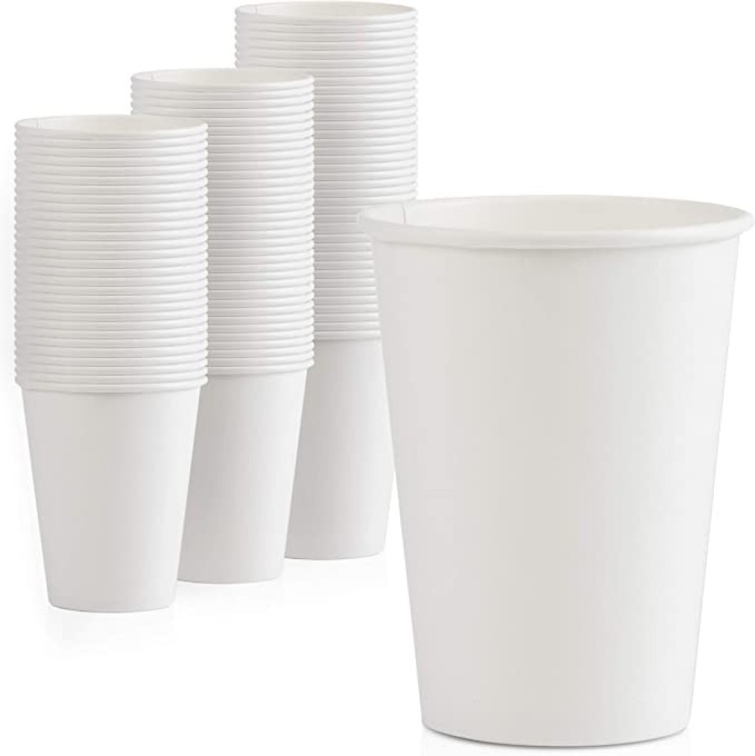 Yesocea 8 Oz. White Paper Cups Serve Your Drinks With Convenience And Style Disposable Hot Chocolate, Cocoa, Water, Coffee Cup [50 Cups]