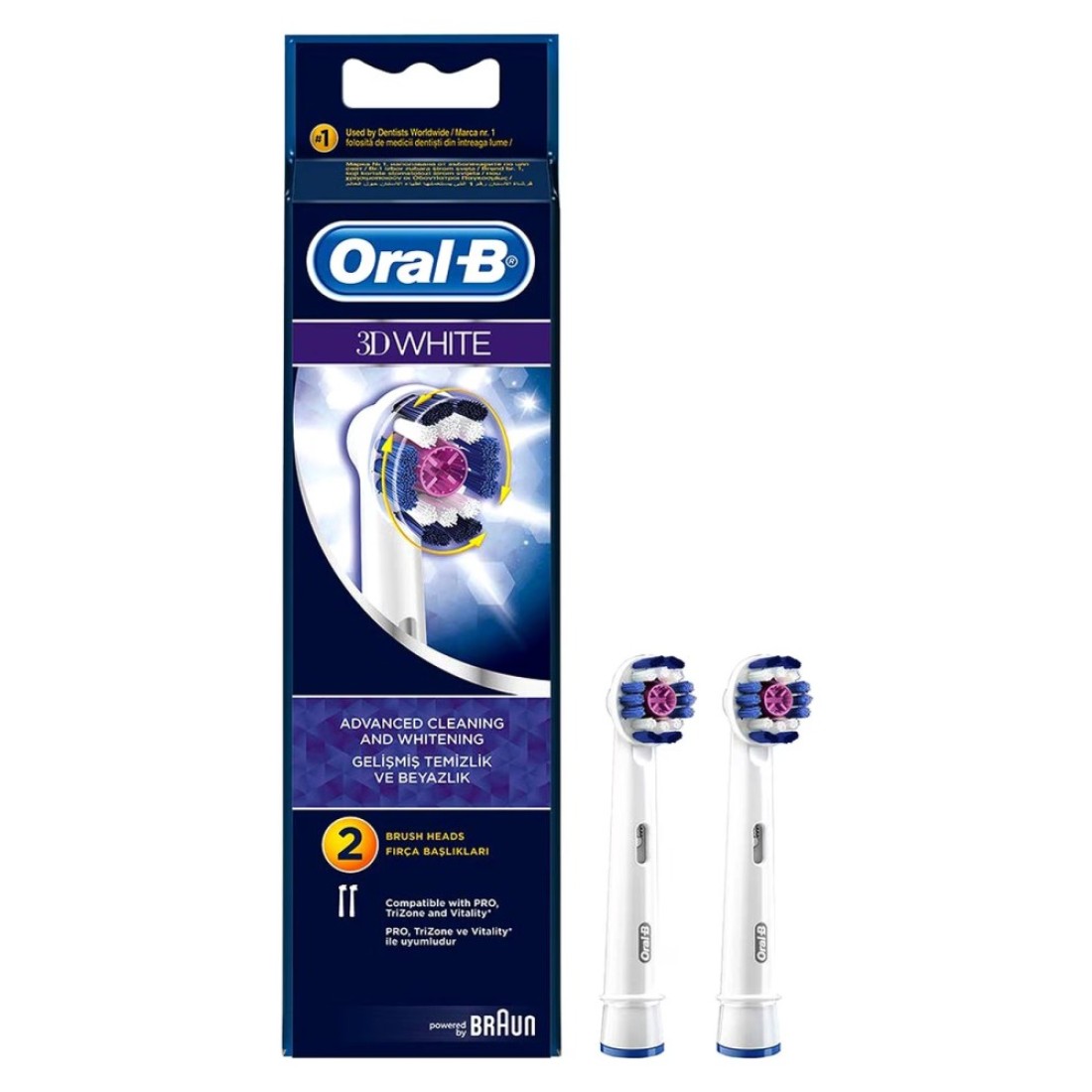 Oral-B EB 18-2 ProBright Replacement BrushHeads Blister packing