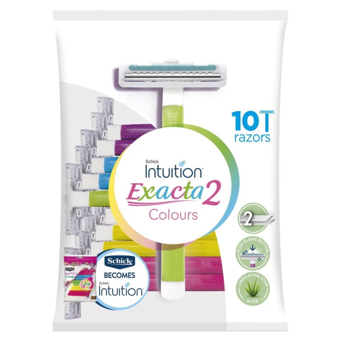 Schick Exacta 2 Sensitive Razor Pink 10 Razor