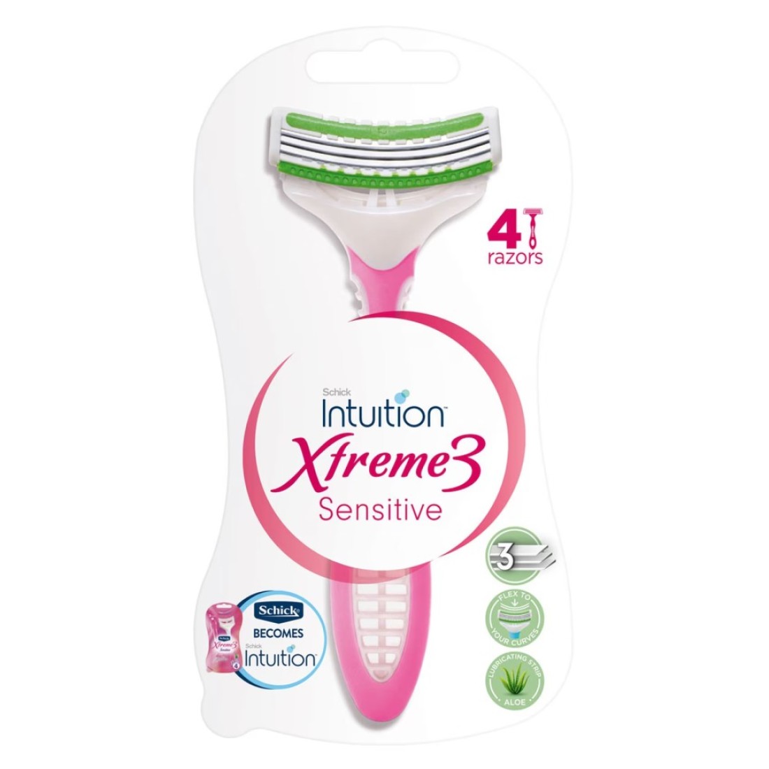 Schick Xtreme3 Disposable Razor Multicolour 4 Razors