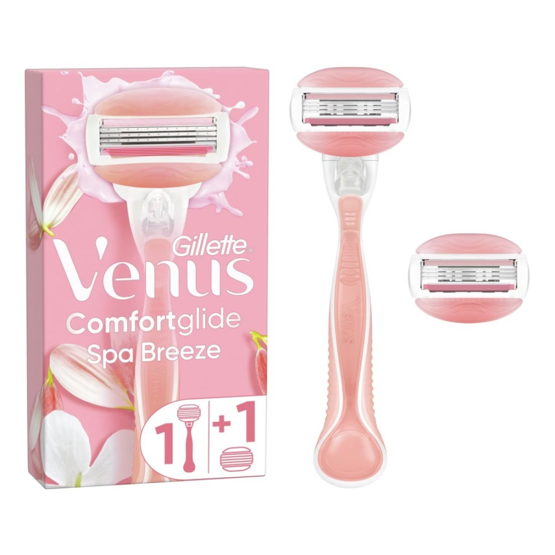 Gillette Venus Comfortglide Spa Breeze Razor with Cartridge Pack of 1