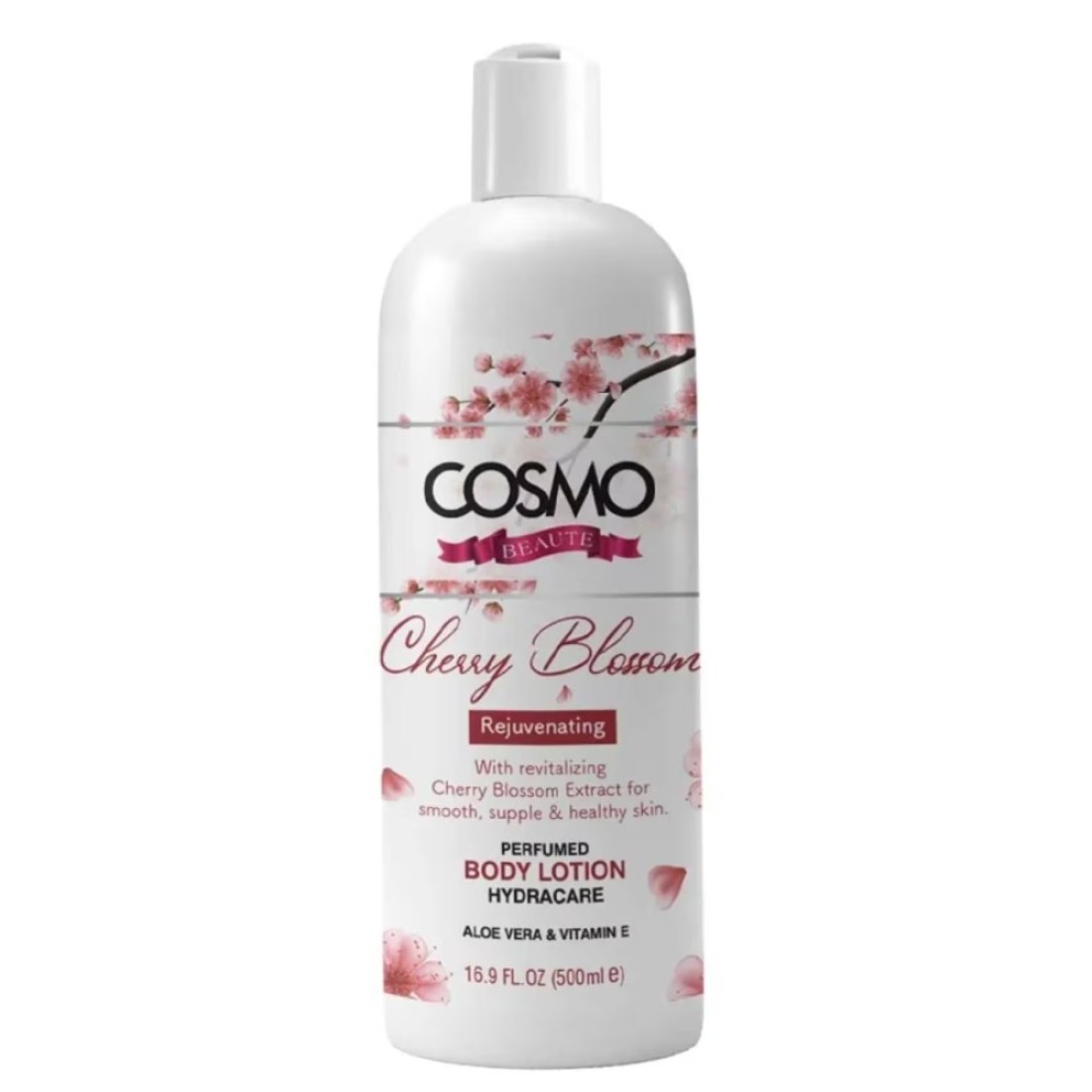 Cosmo Beaute Cherry Blossom Rejuvenating Perfumed Body Lotion White 500ml