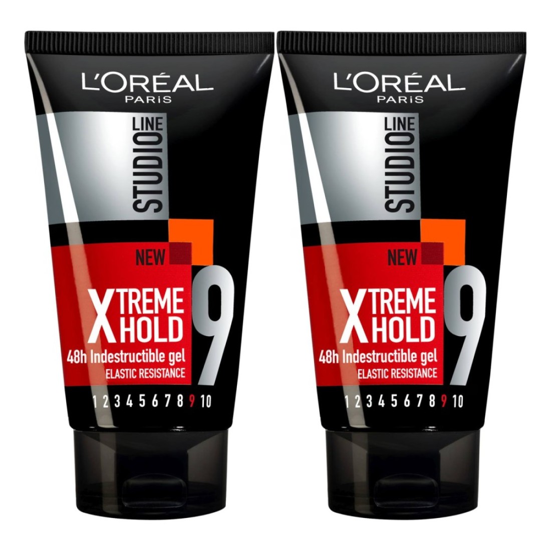 L&#39;Oreal Paris Studio Line Xtreme Hold 48H Indestructible Hair Gel Clear 150ml Pack of 2