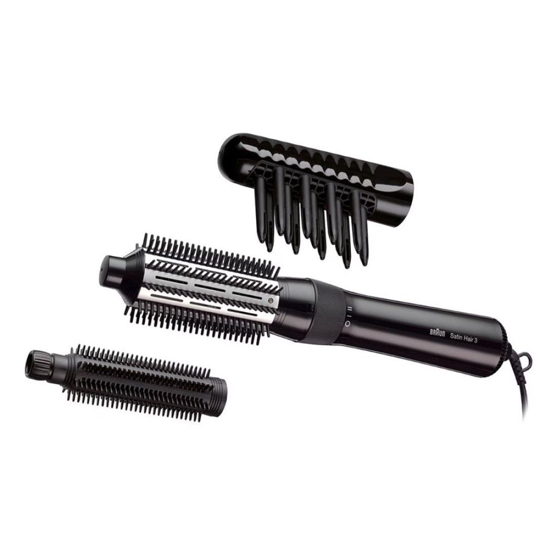 Braun Satin Hair 3 Airstyler AS 330 Hair Styler With Small And Big Roundbrush 400W Black