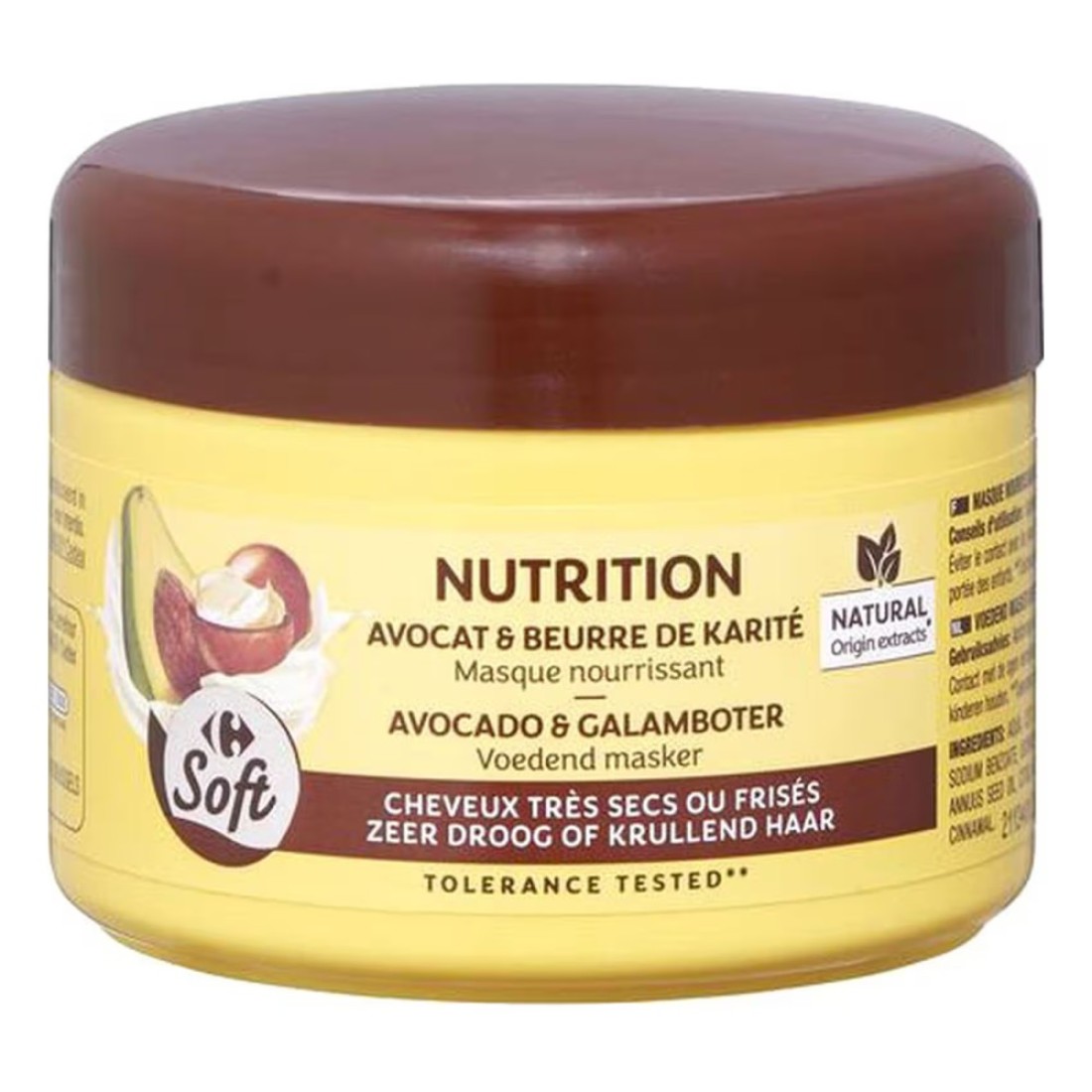 Carrefour Soft Nutrition Avocado Shea Butter Hair Mask 300ml