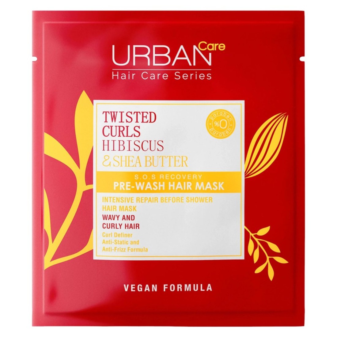 Urban Care Twisted Curls Hibiscus And Shea Butter Pre-Wash Hair Mask 50ml