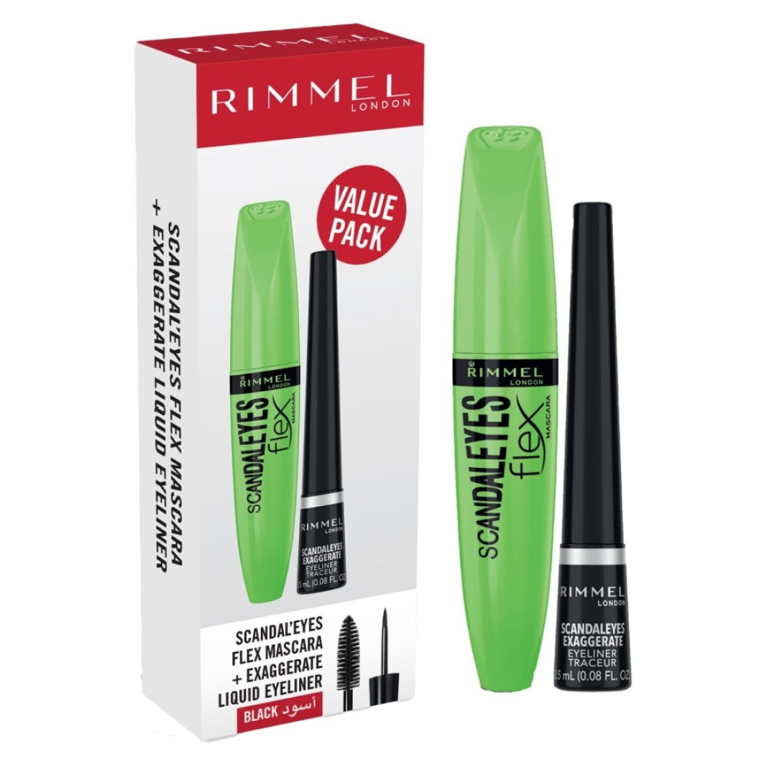 Rimmel London Scandal Eyes Flex Mascara with Exaggerate Liquid Eyeliner