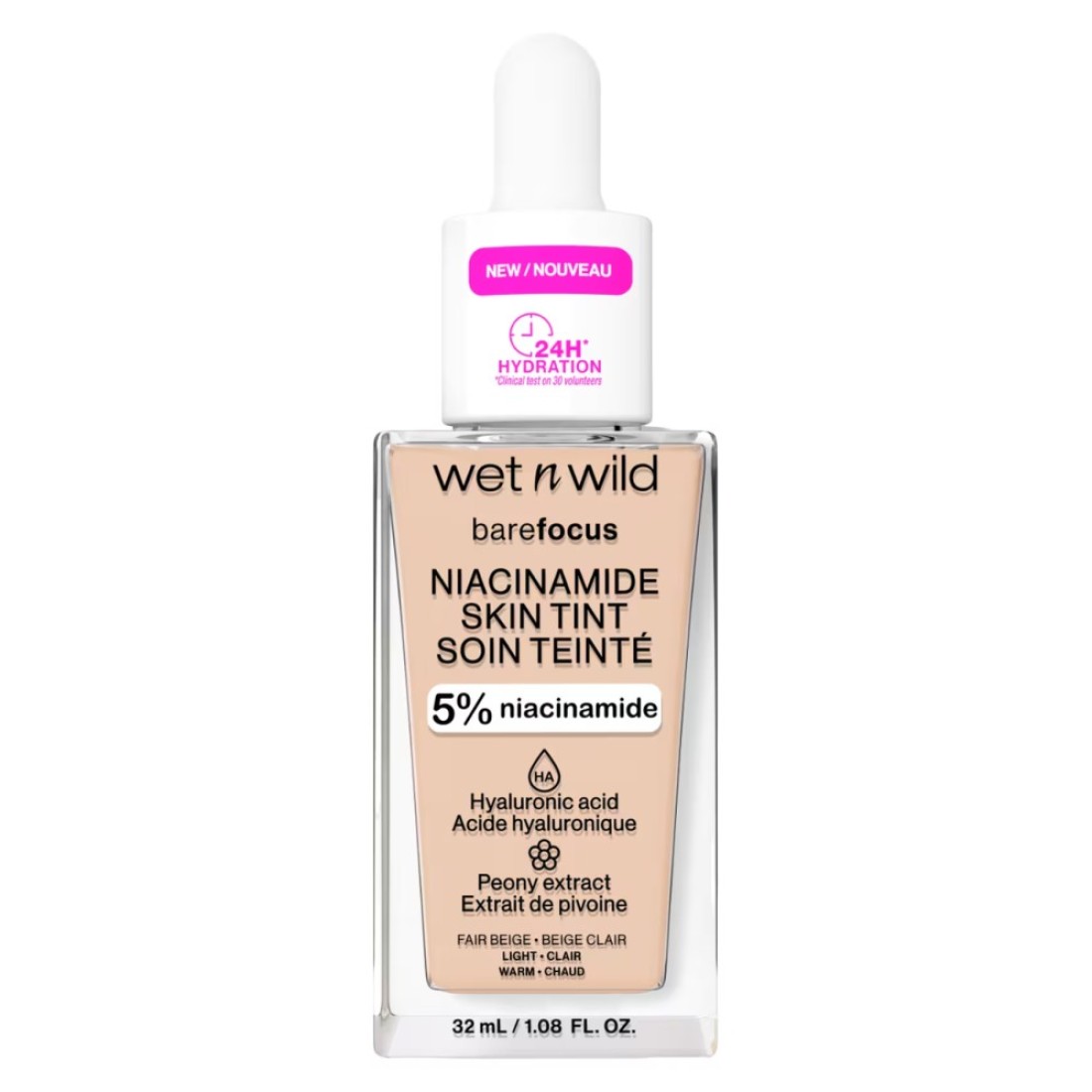Wet n Wild Bare Focus Niacinamide Skin Tint Fair Beige 32ml