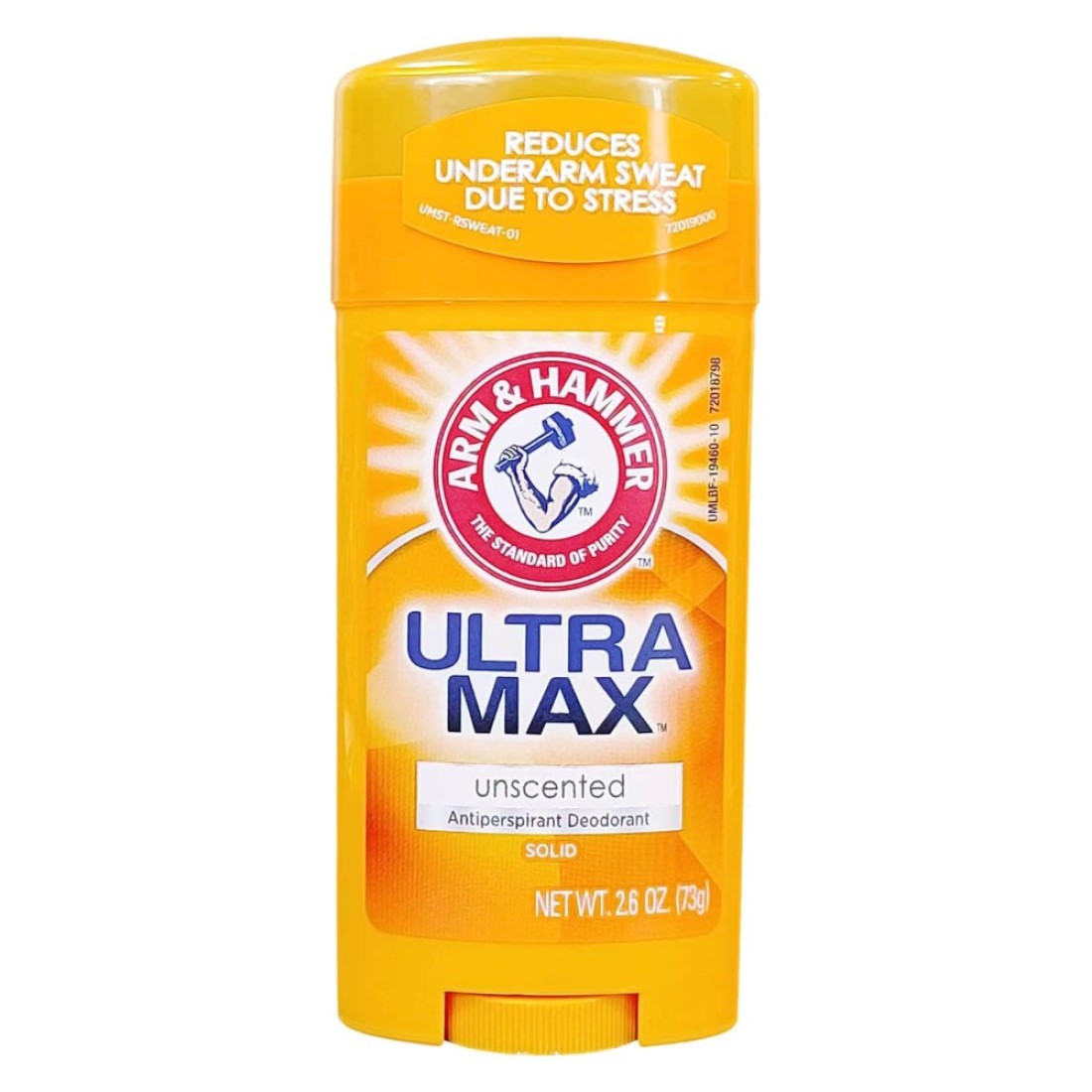 Arm &amp; Hammer Ultra Max Unscented Solid Antiperspirant Deodorant Stick Clear 73g