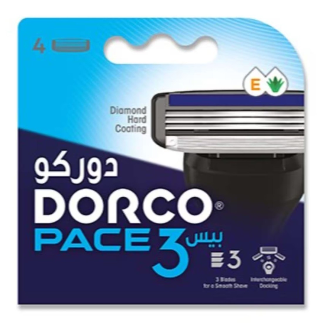 Dorco Pace3 Razor Cartridge 4 PCS