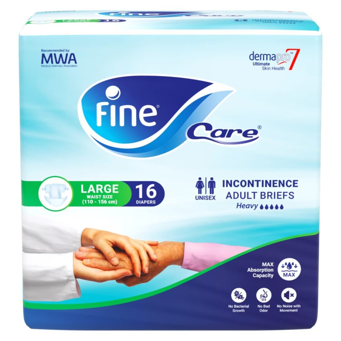 Fine Care Adult Briefs Large 16 Diapers