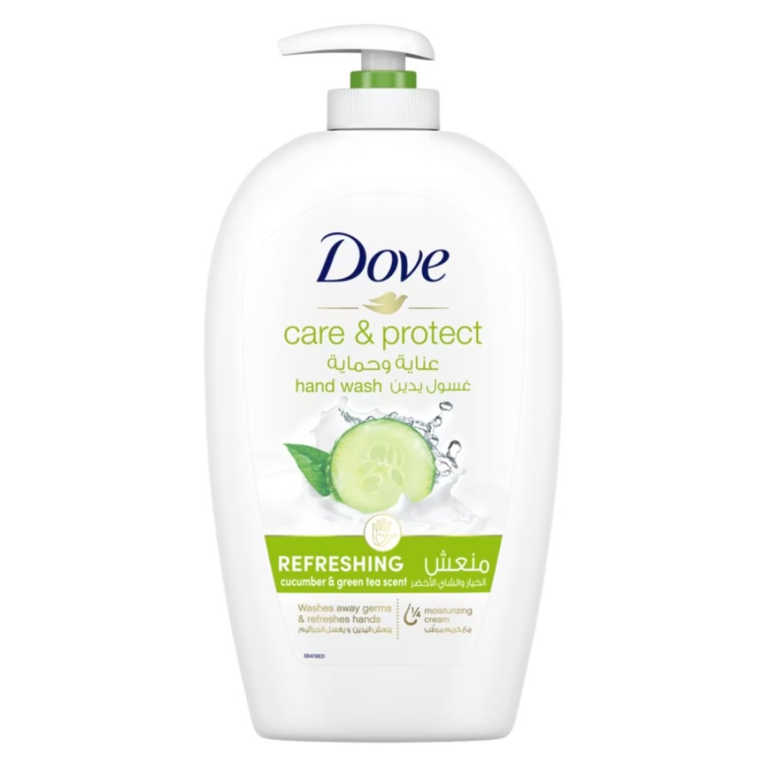 Dove Go Fresh Hand Wash Refreshing Fresh Touch Cucumber &amp; Green Tea With &frac14; Moisturising Cream 500ml