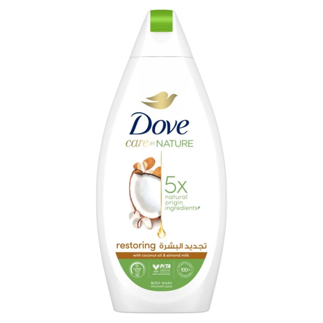 Dove Care by Nature Restoring Body Wash Coconut &amp; Almond 500ml