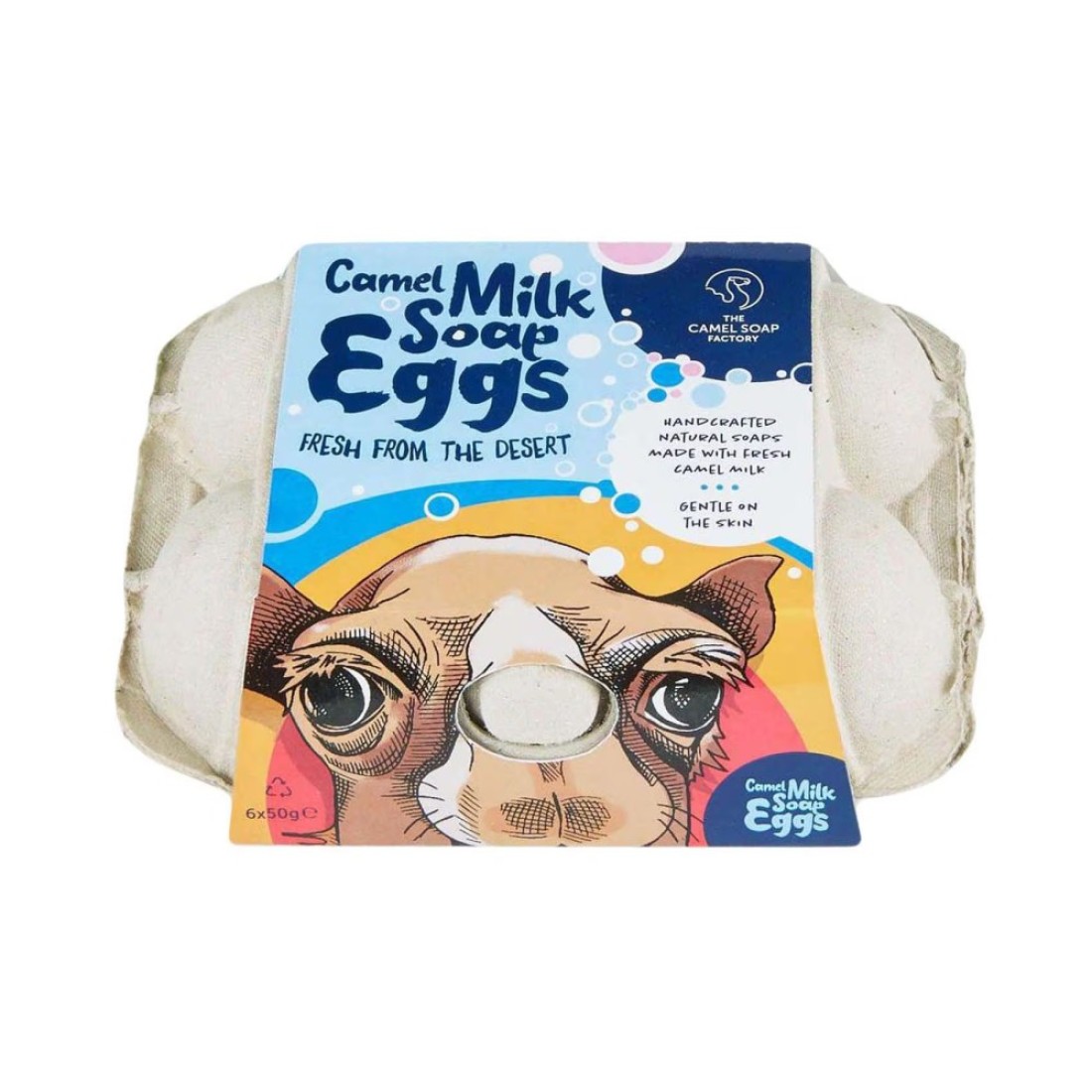 The Camel Soap Factory Milk Soap Eggs Multicolour Pack of 6