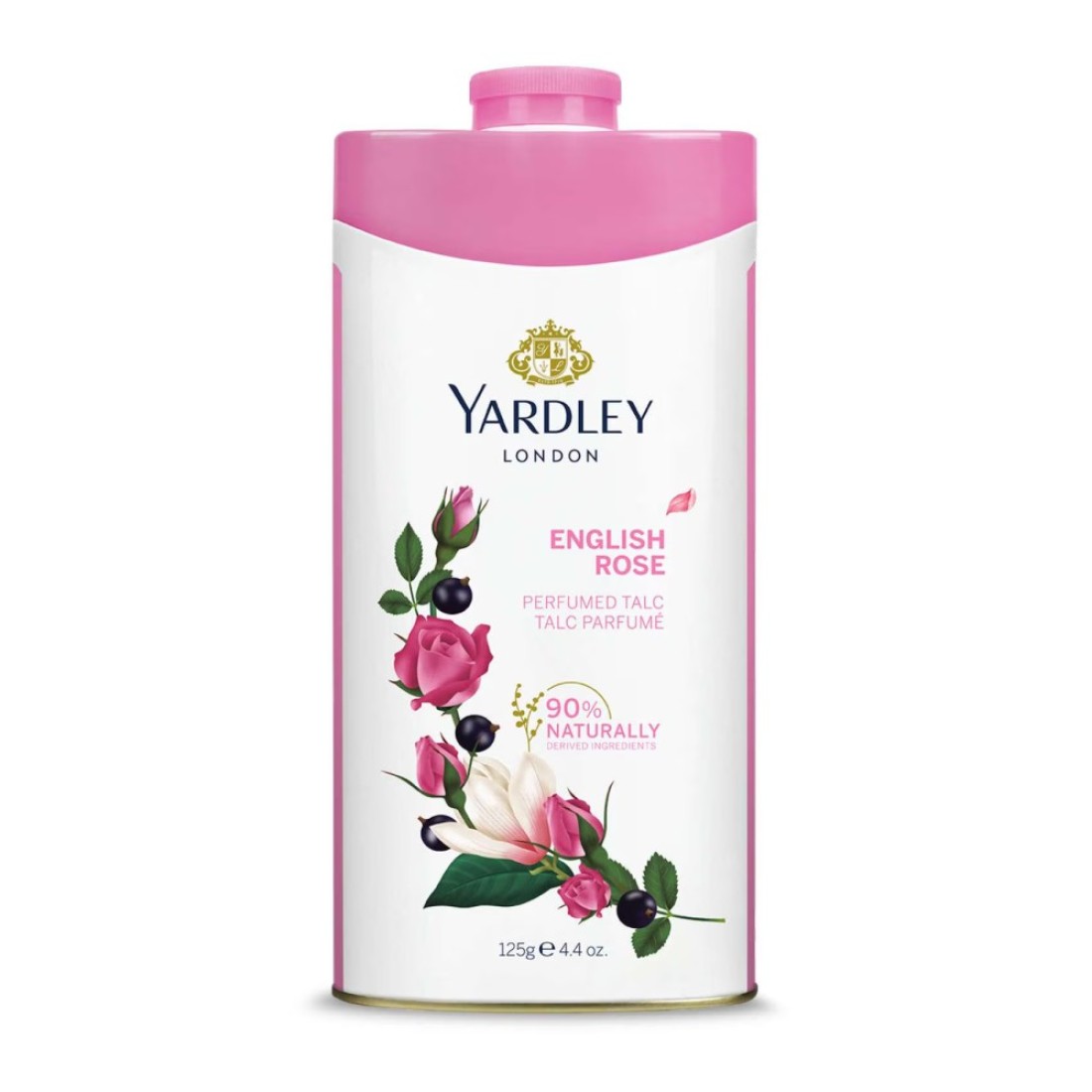 Yardley London English Rose Perfumed Talcum Powder White 125g