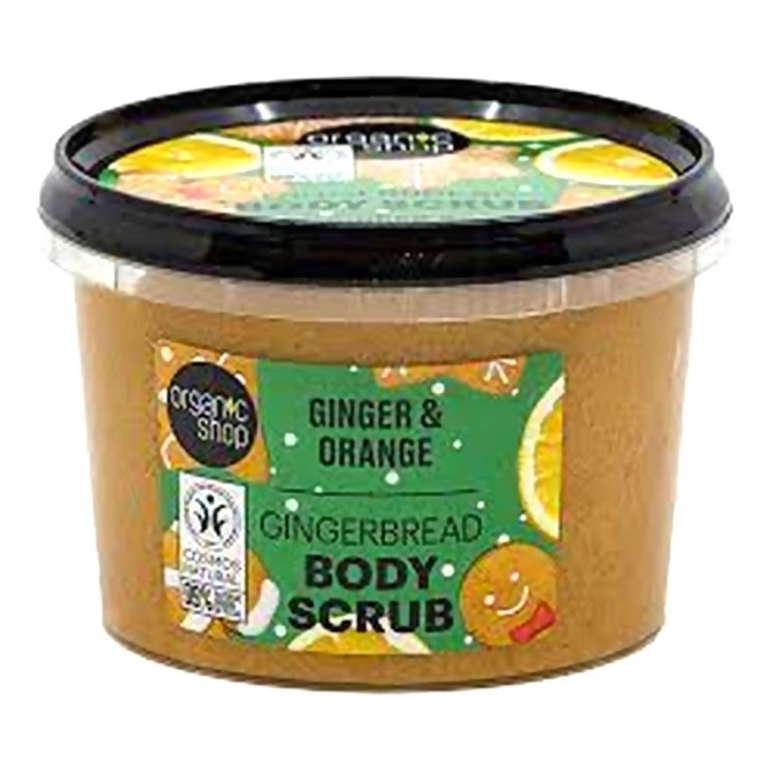 Organic Shop Ginger And Orange Gingerbread Body Scrub Brown 250ml