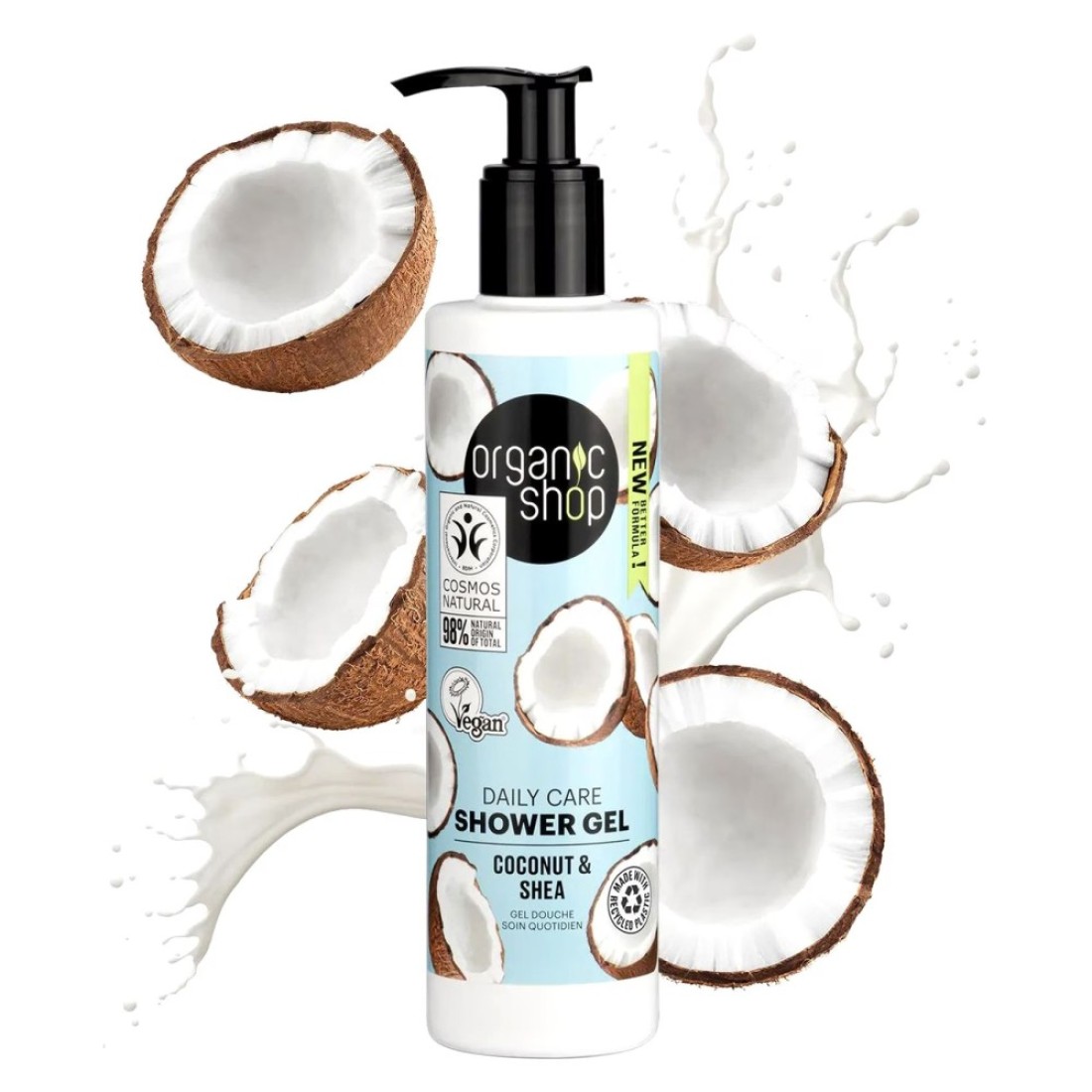 Organic Shop Coconut And Shea Daily Care Shower Gel Clear 280ml