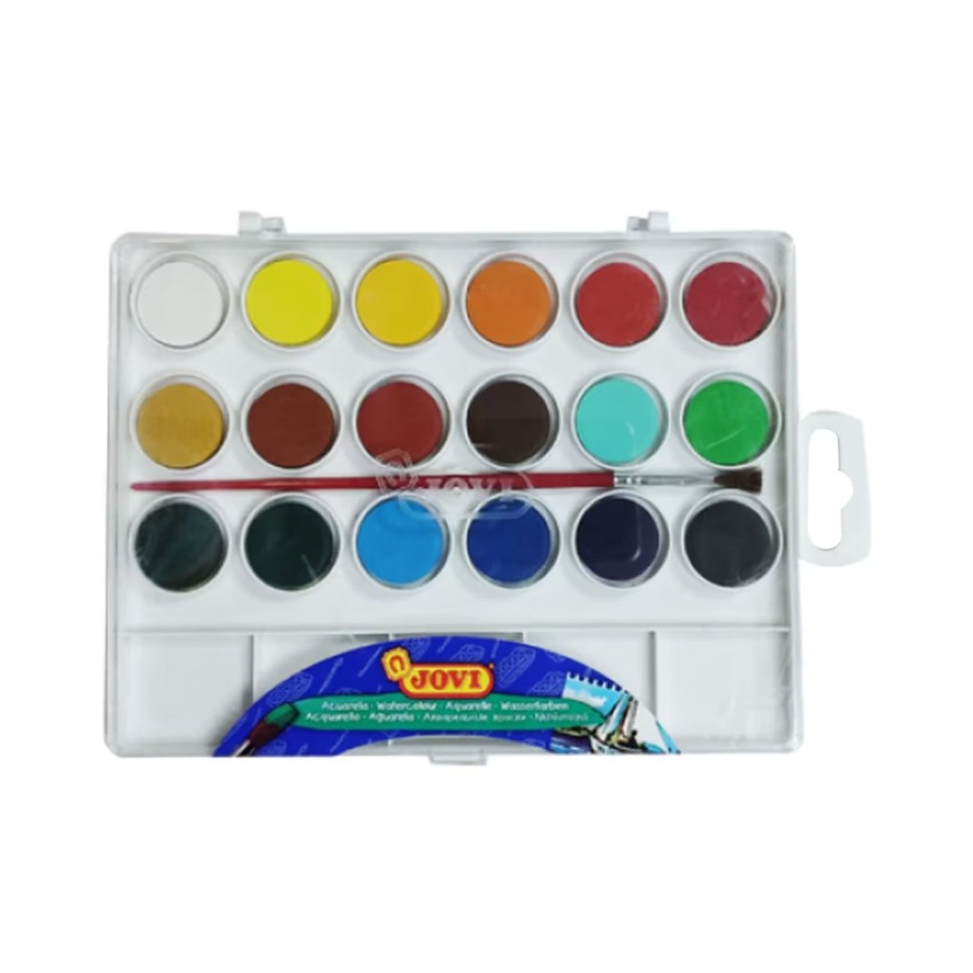 Jovi Water Colours with Brush Multicolour 19 PCS