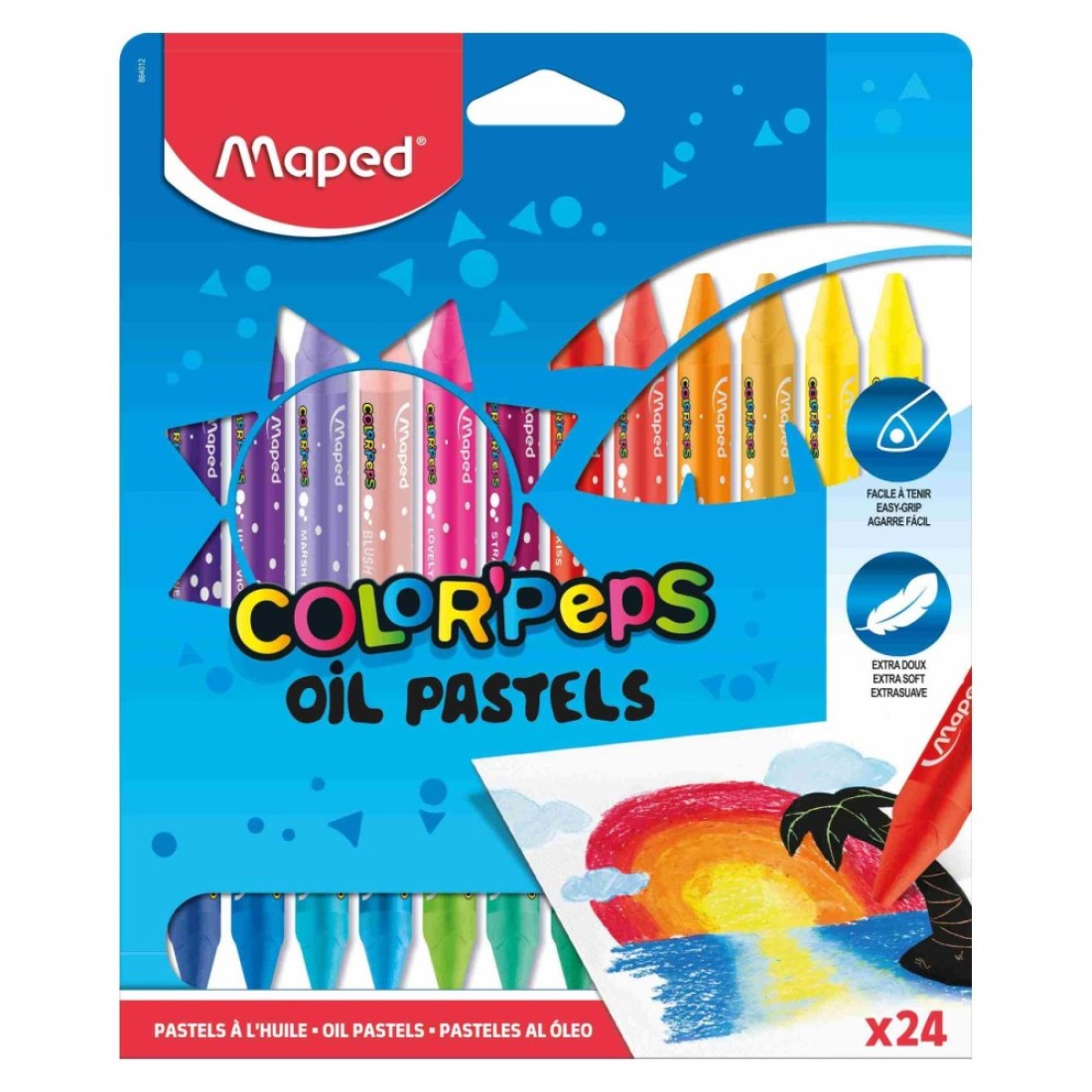 Maped Color&#39;Peps Oil Pastels 24 PCS