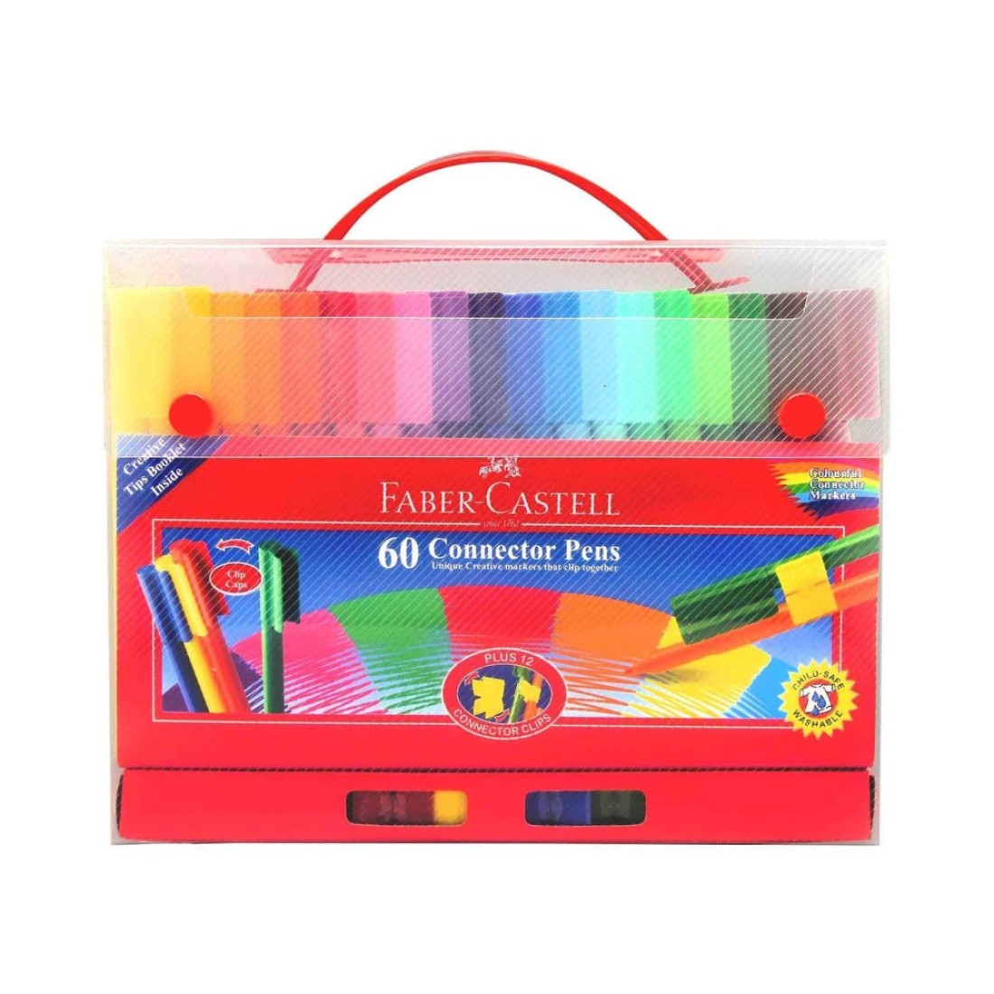 Faber-Castell Connector Felt Tip Pens Multicolour 60 PCS