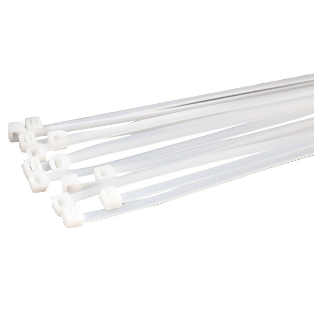 Generic-100pcs Self-Locking Nylon Ties Cable Ties Plastic Zip Ties 14 Inch 176lb Tensile Strength for Wire Organization Fixation Package(White)