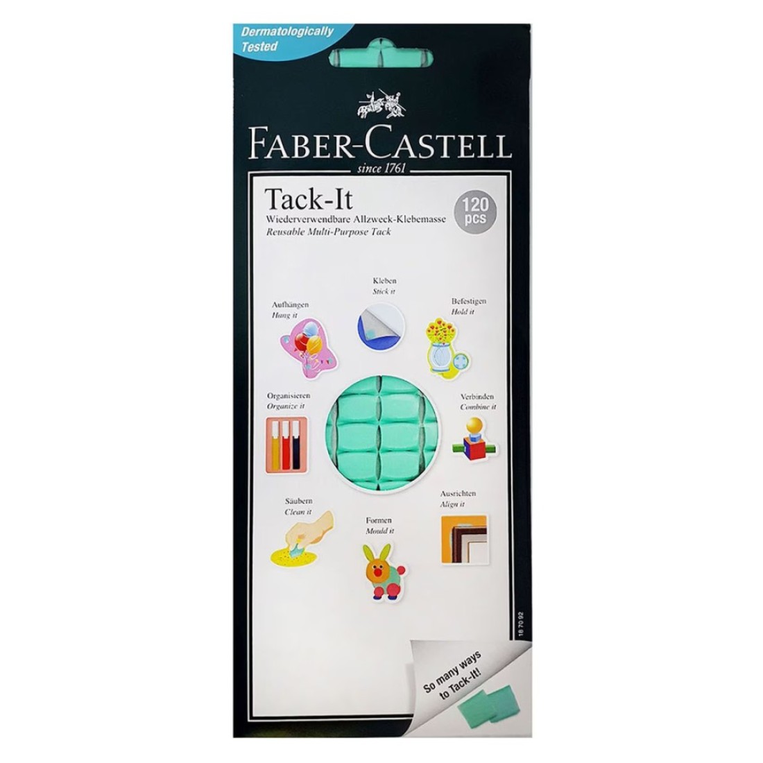 Faber-Castell Tack-It Reusable Adhesive Green 75g