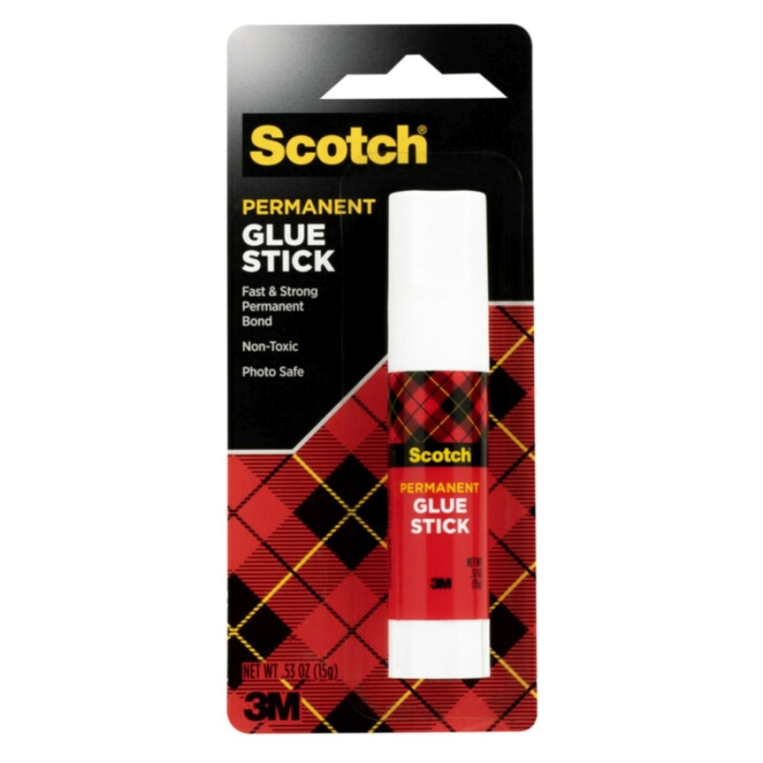 3M Scotch Permanent Glue Stick 6015 White 15g 1 PCS