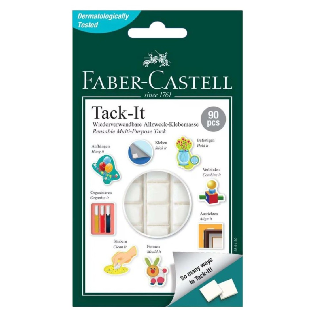 Faber-Castell Tack-It Reusable Adhesive White 50g