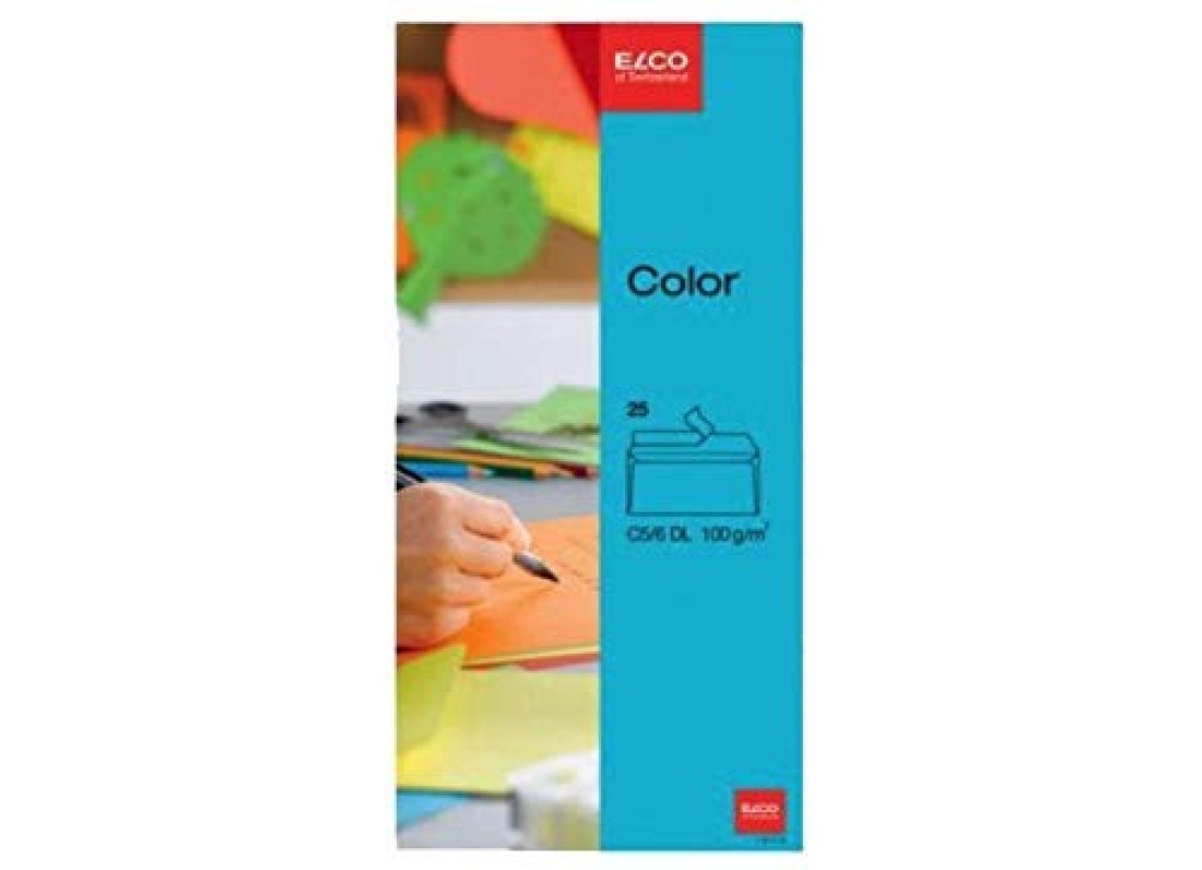 Generic Elco Colour Envelope C5 Per 6 Dl 4.5 Inches X 9 Inches 100g 25 Per Pack Blue