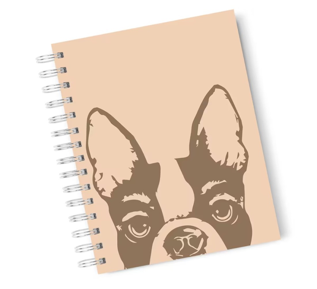 Loud Universe Hardcover Notebook K9 Brown Animal Spiral Notebook with Premium High Quality Paper A5 Size