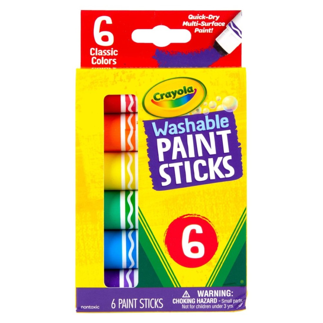 Crayola Washable Paint Sticks CY546207 6 PCS