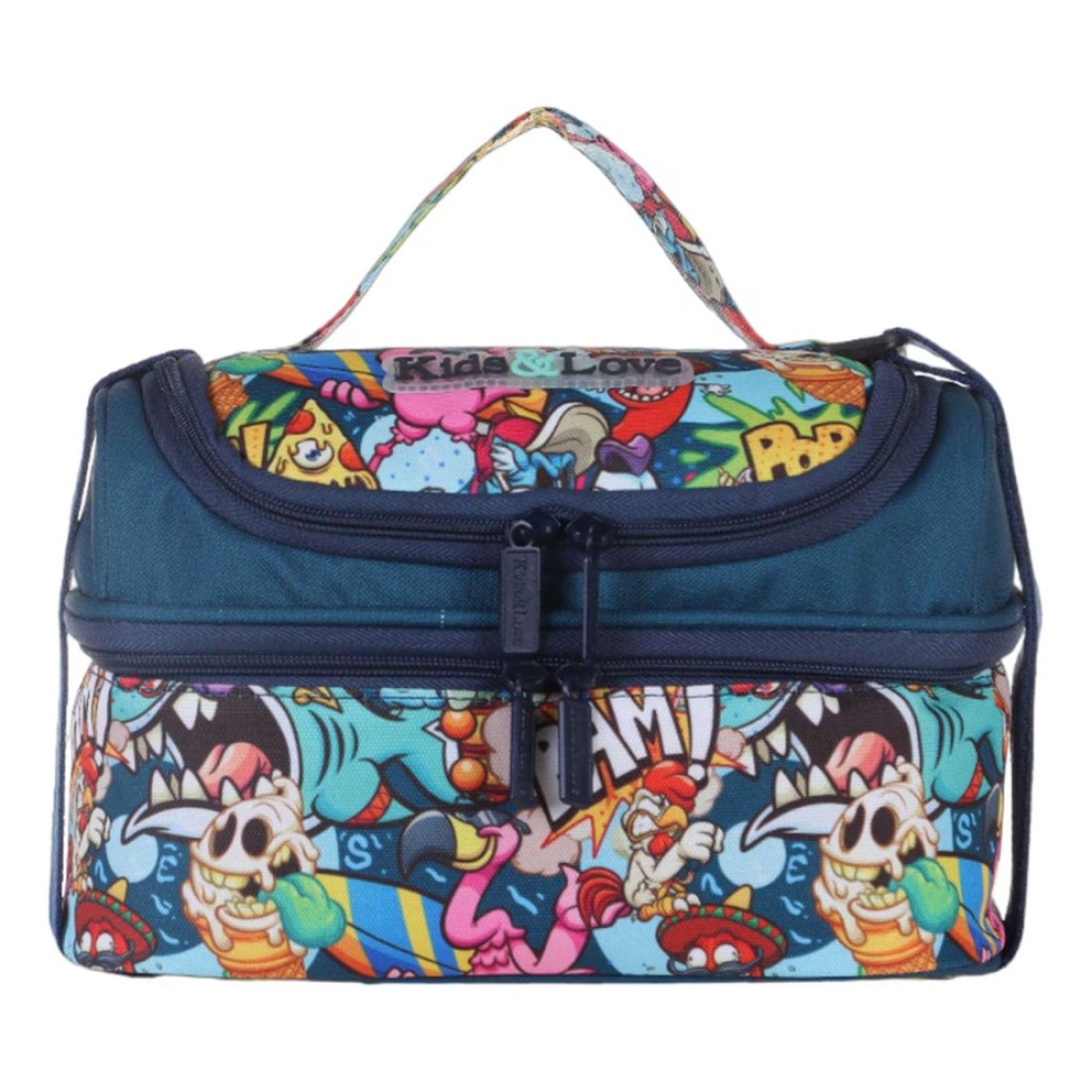 Kaukko Kids and Love Zombie Printed Lunch Box Bag